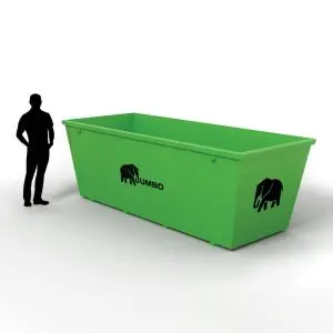 6m skip bin being dropped off at Brisbane home to clear waste and rubbish after a big renovation project