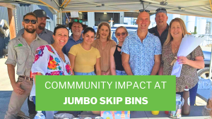The Jumbo Skip Bins team hosting a charity BBQ